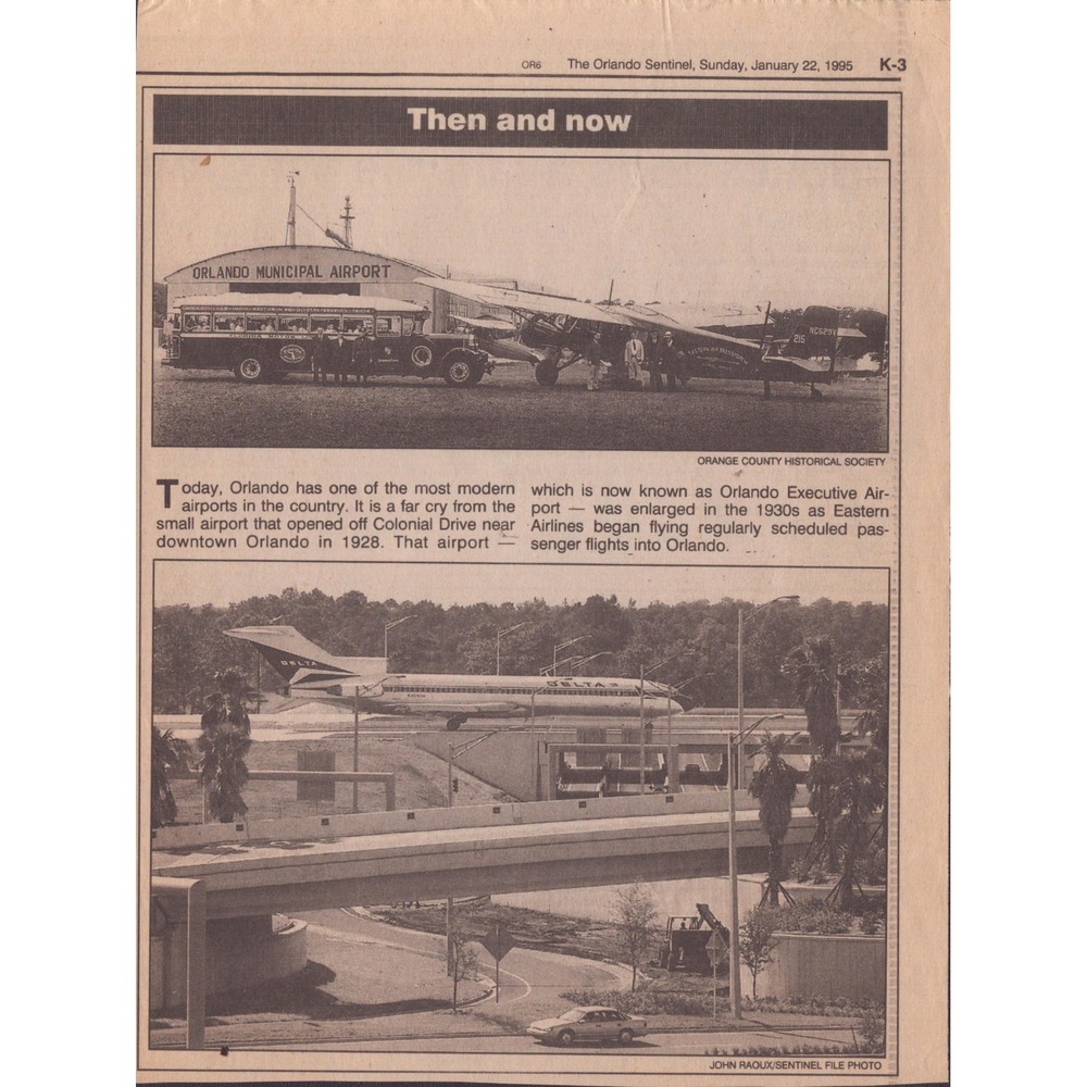 17 Vintage Orlando Sentinel Then and Now Retrospective Photo Newsclippings Lot - Picture 13 of 16